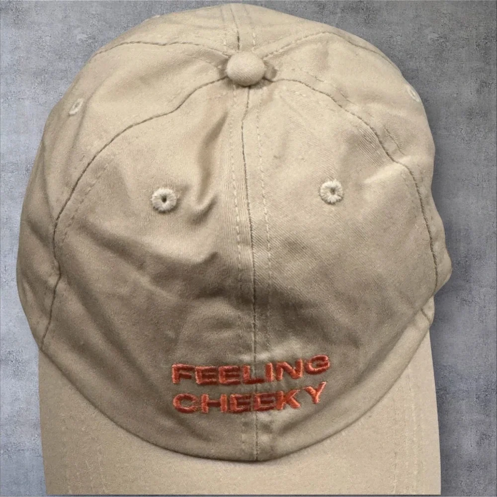 Morphe Cosmetics Baseball Hat Tan Feeling Cheeky Embroidered Dad Cap Limited